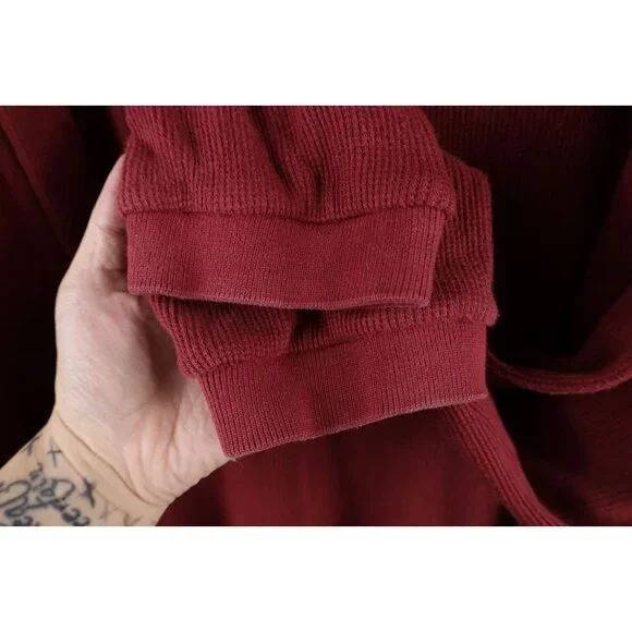 Vtg 90s Woolrich Mens 4XL Faded Striped Thermal Ribbed Knit Long Sleeve T-Shirt - Picture 5 of 10